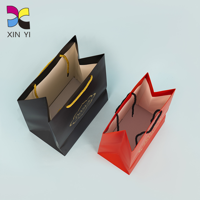 custom color design paper shopping bags paper bag design
