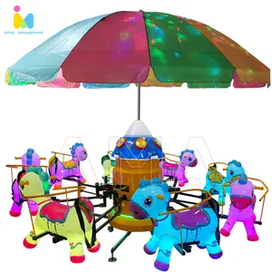 Prezzo di fabbrica commerciale Merry Go Round Mini giostra giochi di divertimento moneta macchina giostra giro giostra per i bambini