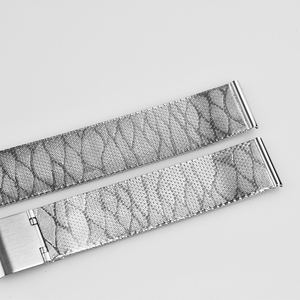 Innovative <strong>Design</strong> Modern Leaf <strong>Pattern</strong> Steel Mesh Webbing Luxury Watch Band - Product Image 6