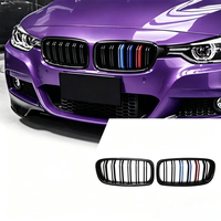 Pour BMW Série 3 F30 F31 F35 2013-2018 : Calandre LED éclairée avec modification de grille à double ligne