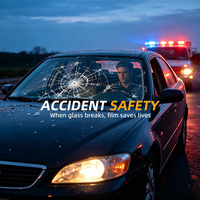 Film de protection automobile en TPU anti-éclats 6 mil Premium, auto-réparant HD, anti-rayures, protection de la vie privée pour vitres de voiture, sécurité garantie