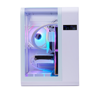 AntarcChill Wholesale Desktop Gaming Computer Case Display Screen Micro ATX Transparent Tempered Glass PC Case Cabinet