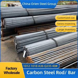 Varillas de Acero Laminadas en Caliente, Redondas, Cuadradas, Hexagonales, de 1 pulgada, 1 1/2 pulgadas, 3 pulgadas, Tamaños Personalizados, Varilla de Acero Q235B - Product Image 1