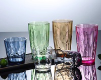 Vente en gros de gobelets en acrylique PC de qualité supérieure, incassables, colorés, de 200 ml, 300 ml et 500 ml, résistants aux hautes températures