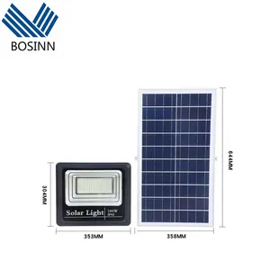 30W 50W 100W Zonne-Energie Schijnwerpers Afstandsbediening Dimbare Led Indoor Buitenverlichting Midden-Oosten Zonne-Spot