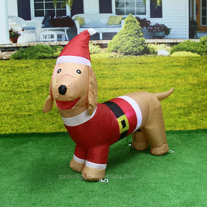 Perro Salchicha Inflable de Navidad de 4 Pies con Luces, Decoración Navideña para Interiores/Exteriores, para el Hogar, el Patio y el Jardín - Product Image 4