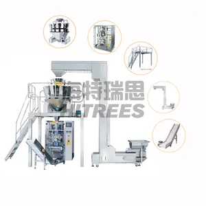 Pesadora lineal de combinación de cabezales múltiples, embalaje de 30-1000g, anacardos, báscula Vertical de maní, máquina empacadora de pesaje de frijoles