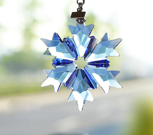 Adorno de Cristal de Lujo en Forma de Estrella, Colorido, con Diseño de Copo de Nieve, para Decoración del Hogar, Figura Navideña, Regalo - Product Image 3