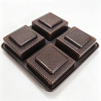 Party 4-delige fruitbak liner voor afternoon tea, stapelbaar, lichtgewicht, groothandel PET insert