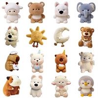 Premium PP Katoen Schattig Flow Pluche Schaap Knuffeldier Pop Bruiloft Toss Superzacht Materiaal Geborduurd Klauwmachine Fabriek