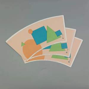 Abanicos de Papel C1S Estucados Personalizados para Vasos de Papel de Una Sola Capa para Alimentos, Impresión Flexográfica - Product Image 5