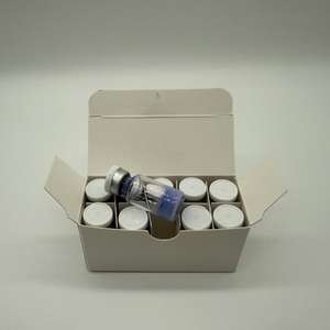 Ingredientes Cosméticos de Alta Calidad, Péptidos de Cobre Azul en Polvo, GHK-Cu, Péptido de Cobre, 10 Viales/Caja - Product Image 3