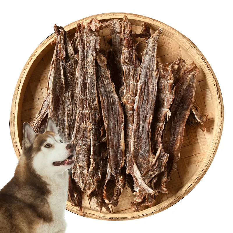 Evernew ขนมสุนัขธรรมชาติ,ขนมเป็ดกระตุกรักษาสุนัขอาหารแห้งสำหรับสัตว์เลี้ยงเต้านมเป็ดขนมสุนัข