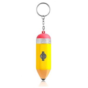 Jouet anti-stress personnalisé en forme de crayon avec porte-clés, pendentif clé ampoule, cadeaux promotionnels, jouet anti-anxiété en mousse PU - Product Image 3