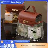 Nouvelle boîte cadeau de Noël en acrylique ZHILING 2025 pour amis, boîte trapézoïdale en acrylique, boîte de rangement pour céréales
