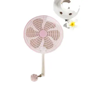 Full Color Printing Goedkope Plastic Pp/Pvc Hand Fan Hand Mini Fan