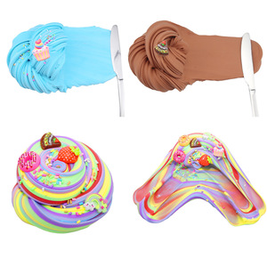 Penjualan laris buatan tangan Slime pendidikan Kit netral DIY tanah liat & plastik es krim Playdough ramah lingkungan bahan lembut - Product Image 4