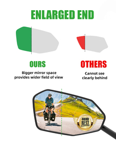 Easydo nâng cấp 3 bộ phận gương xe đạp điện có thể điều chỉnh gương chiếu hậu sửa đổi Tay Lái Xe Đạp - Product Image 3