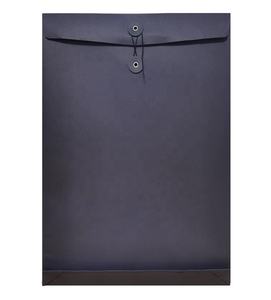 Impression personnalisée en gros de grandes enveloppes en papier noir <span class=keywords><strong>A3</strong></span> <span class=keywords><strong>enveloppe</strong></span> de stockage de fichiers avec fermeture à oeillet et ficelle - Product Image 1