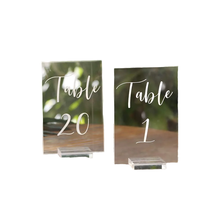 Moderne Rechteckige Acryl Umweltfreundliche Langlebige DIY Personalisierte Tischnummern Sitzplatzkarten UV-Druck für Hochzeiten Esszimmer