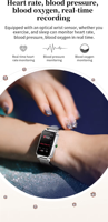 Reloj Inteligente de Acero Inoxidable para Mujer, Reloj Inteligente de Moda para Hombre, Resistente al Agua IP68, Llamadas por Bluetooth, Reloj Inteligente NX2