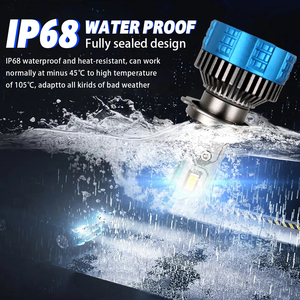 Ampoule de <span class=keywords><strong>phare</strong></span> LED F8pro 200W 40000LM H4 H7 9006 9005 Canbus, accessoires auto 12V 24V, phares LED pour voiture - Product Image 3