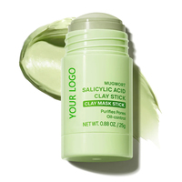 Stick de masque d'argile anti-acné à l'acide salicylique et à l'armoise, marque privée, purifie les pores, apaise les éruptions cutanées actives