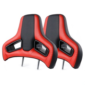 Reposacabezas Deportivo Universal para Asiento de Auto, con Logotipo Amarillo, Accesorios de Modificación Automotriz - Product Image 2