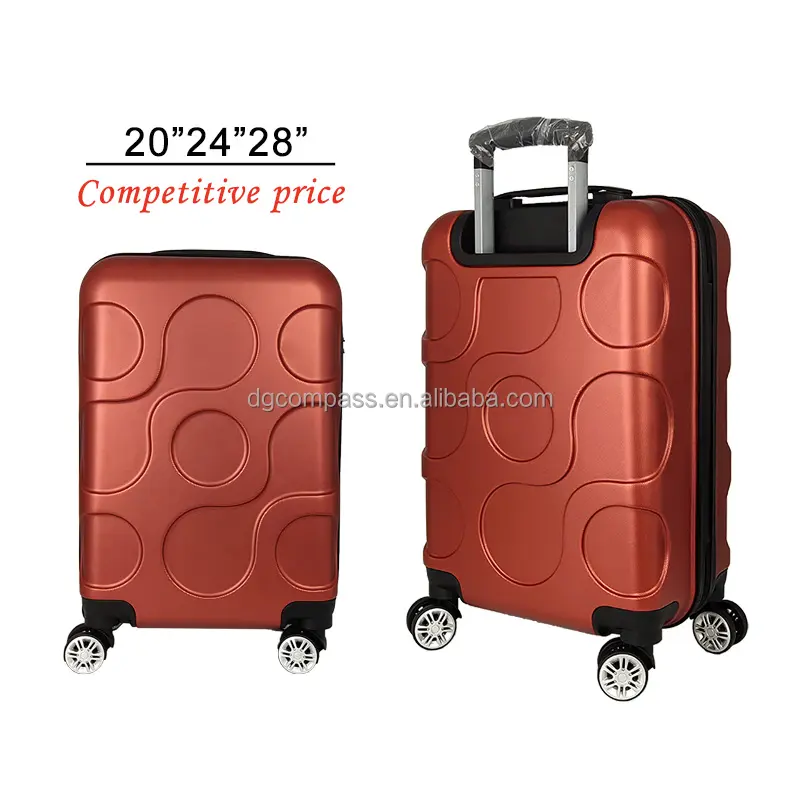 2024 New Designer Customized Logo ABS Koffer wholesale factory price 3 pieces Hard Shell Travel Luggage Suitcases Sets