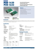 Tarjeta de Comunicación Serial Industrial Advantech PCIE-1622C-AE de 8 Puertos, Adaptador PCI Express para Control Industrial