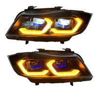 Accessoires automobiles HOSI Ensemble de phares à LED LCI pour BMW E90 Série 3 M3 318 320 325 2005-2012 Feux de circulation diurne avant à LED