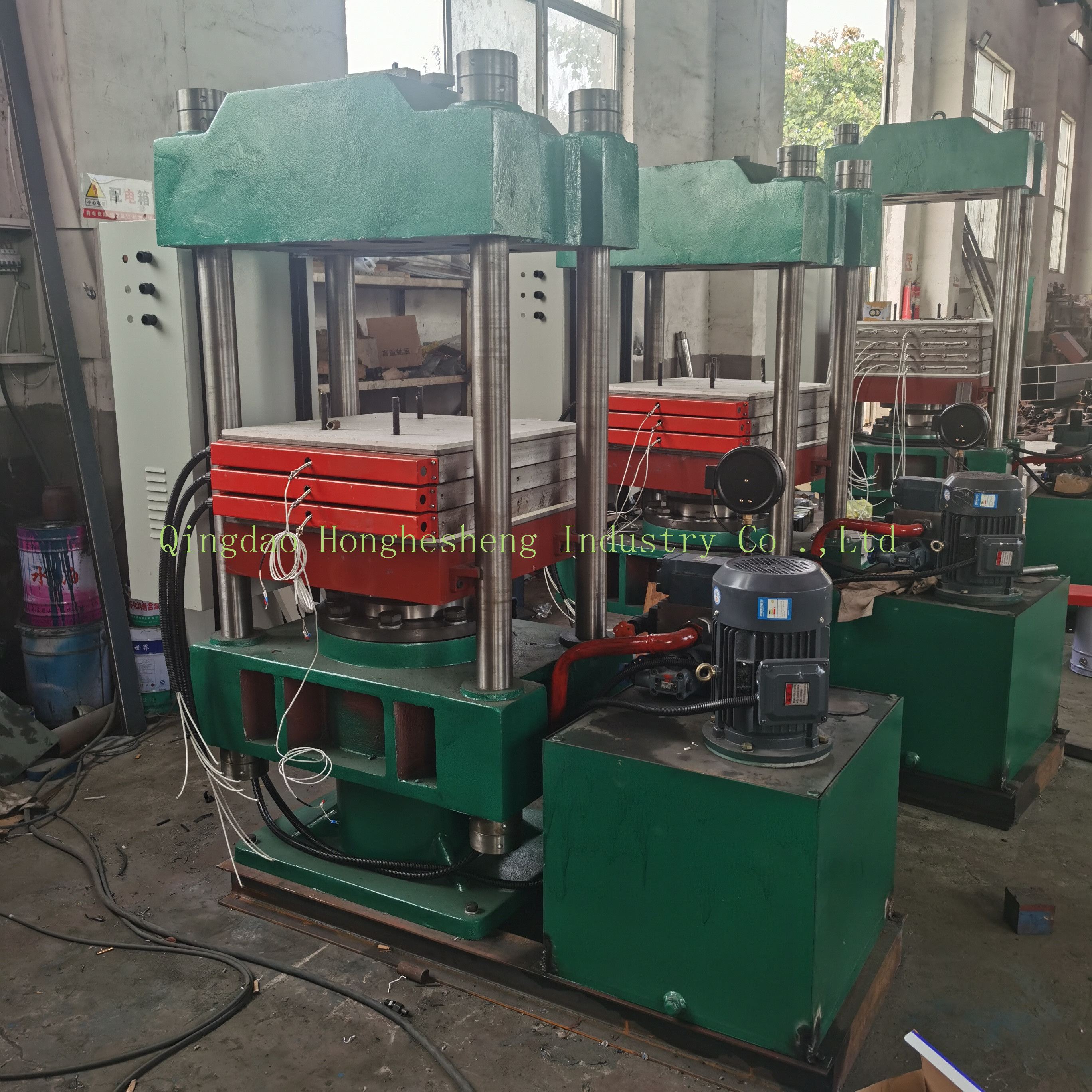 hydraulic rubber press vulcanizer / automatic vulcanizing machine