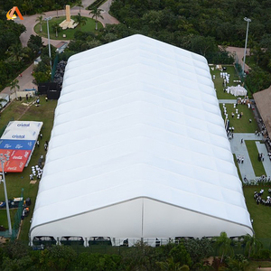 Tente de stockage industrielle robuste, grand abri d'entrepôt portable, structure à cadre en acier durable pour une utilisation commerciale en plein air - Product Image 1