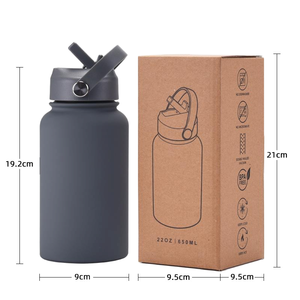 Termo GZYSL de Acero Inoxidable de Triple Pared, Aislado al Vacío, Antiderrames, con Aislamiento Térmico de 6-12 Horas, Botella de Agua con Tapa Abatible - Product Image 4