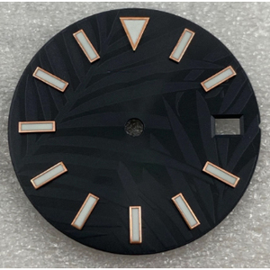 Piezas de Reloj con Esfera Verde Luminosa de 28.5mm, Movimiento Mecánico NH35 Modificado con Diseño de Manecillas Tipo Hoja - Product Image 3