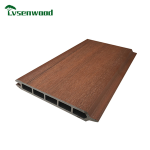 Nuevo plástico estacas de madera moderna de los paneles de <span class=keywords><strong>la</strong></span> cerca de plástico de madera revestida de esgrima - Product Image 2