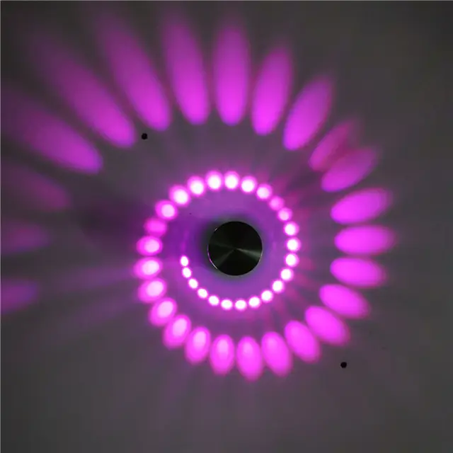 Lámpara de pared LED, luz de techo de aluminio para interiores, luz de pared montada en superficie colorida de 3W para fiesta, Bar, vestíbulo, pasillo, decoración del hogar