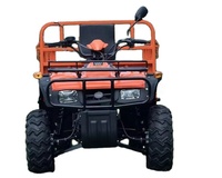 Quad 4x4 automatique haute puissance pour usage agricole et de jardinage avec remorque