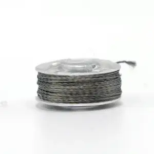 優れたステンレス鋼繊維ミシン糸316lコーティングされたワイヤーを作るための導電性ミシン糸