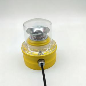 Segnalatore luminoso <span class=keywords><strong>lampeggiante</strong></span> a bassa intensità per ostacoli aeroportuali Tipo C (60-90 Fpm) GIALLO / BLU 40 cd al crepuscolo e di notte - Product Image 5