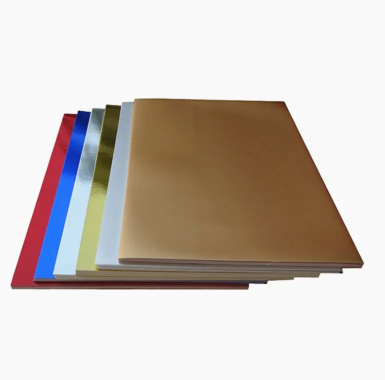 Glossy gold metallic paper 120g/ 250g / 375g metallic silver paper board