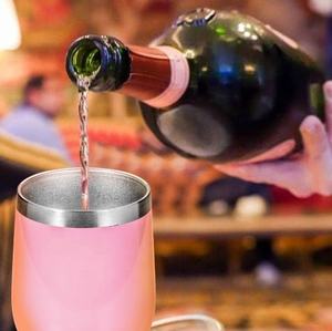 Meilleure vente sur <span class=keywords><strong>Amazon</strong></span> de gobelet à bière 12oz en forme d'œuf en acier inoxydable isolé à double paroi avec couvercle sans BPA - Product Image 6