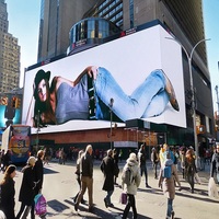 Panneau publicitaire MPLED P4 simple Double pôle magasin HD énorme couleur 5x3m écran d'affichage LED extérieur