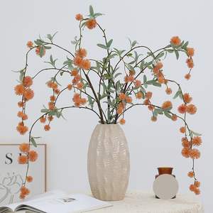 Venta al por mayor de fábrica: Ramas largas artificiales hechas a mano con flores y frutas colgantes para el hogar, bodas, fiestas, Pascua, Navidad, Halloween - Product Image 2