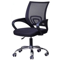 Chaise de bureau ergonomique moderne de haute qualité avec dossier haut pivotant, base en acier inoxydable et hauteur réglable (Nouveau)