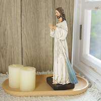 Statues religieuses catholiques en résine, produits en stock, livraison gratuite, bijoux chrétiens, Jésus est de 5,9'' de haut, statue de la Divine Miséricorde
