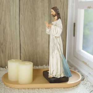 Productos en Stock, Estatuas Religiosas Católicas de Resina, Envío Gratuito, Joyería Cristiana, Estatua de la Divina Misericordia de Jesús de 5.9'' de Alto - Product Image 3