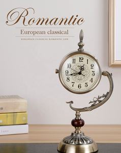 <span class=keywords><strong>Relojes</strong></span> <span class=keywords><strong>de</strong></span> mesa <span class=keywords><strong>de</strong></span> escritorio Retro redondos para decoración del hogar <span class=keywords><strong>de</strong></span> estilo antiguo europeo para oficina <span class=keywords><strong>de</strong></span> estudio en casa - Product Image 6