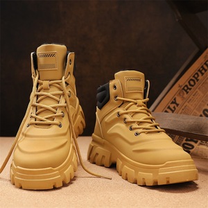 Bottes pour hommes 2025 – Nouvelles bottes d'hiver décontractées et de travail, rehaussantes, à fermeture boutonnée, pour la randonnée et les activités sportives en extérieur - Product Image 4