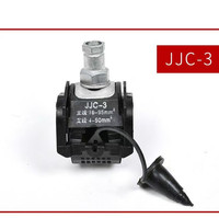 Connecteur d'adaptateur électrique perforé en cuivre avec boîtier ABS, 10A, pour accessoire de ligne électrique aérienne, 2 boulons